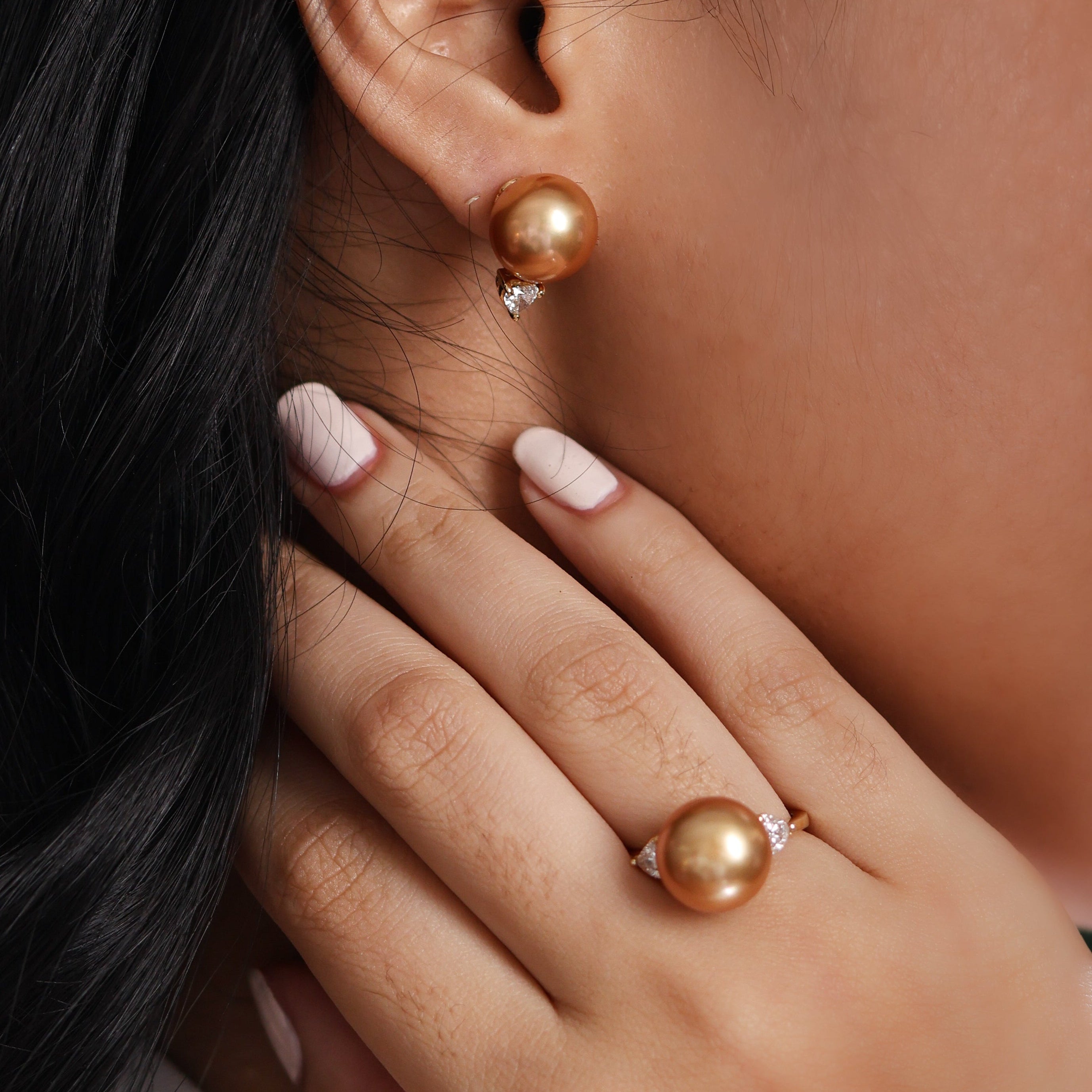 Lune Champagne Pearl Set