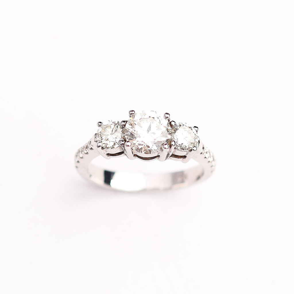 Three-Stone Diamond Ring
