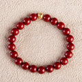 Fortune Ball Charm and Red Cinnabar Bracelet
