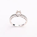 Milgrain Pavé Solitaire Ring
