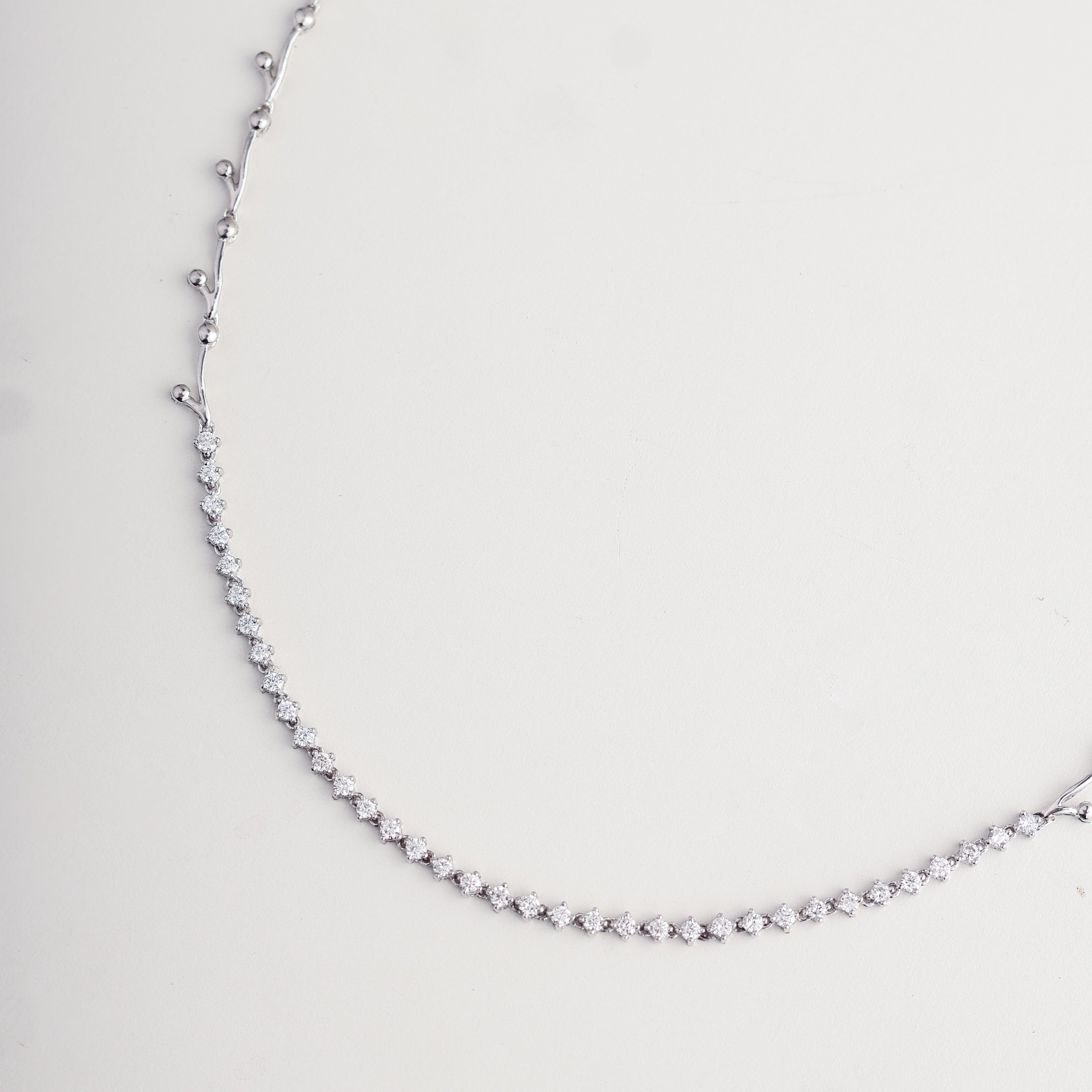 Whisper Half Tennis Necklace
