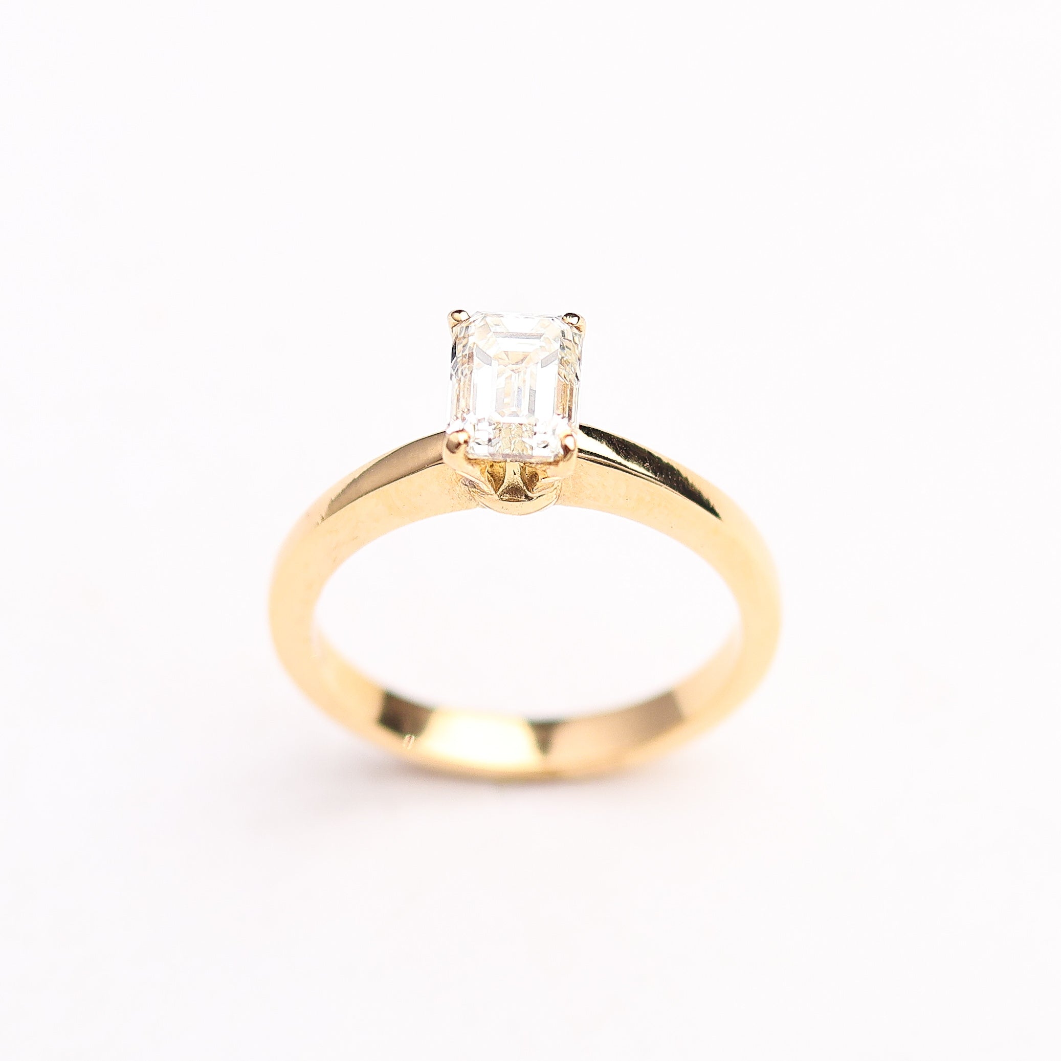 Emerald Cut Solitaire Engagement Ring