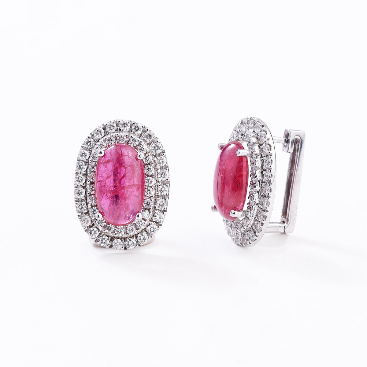Carmine Clip Earrings
