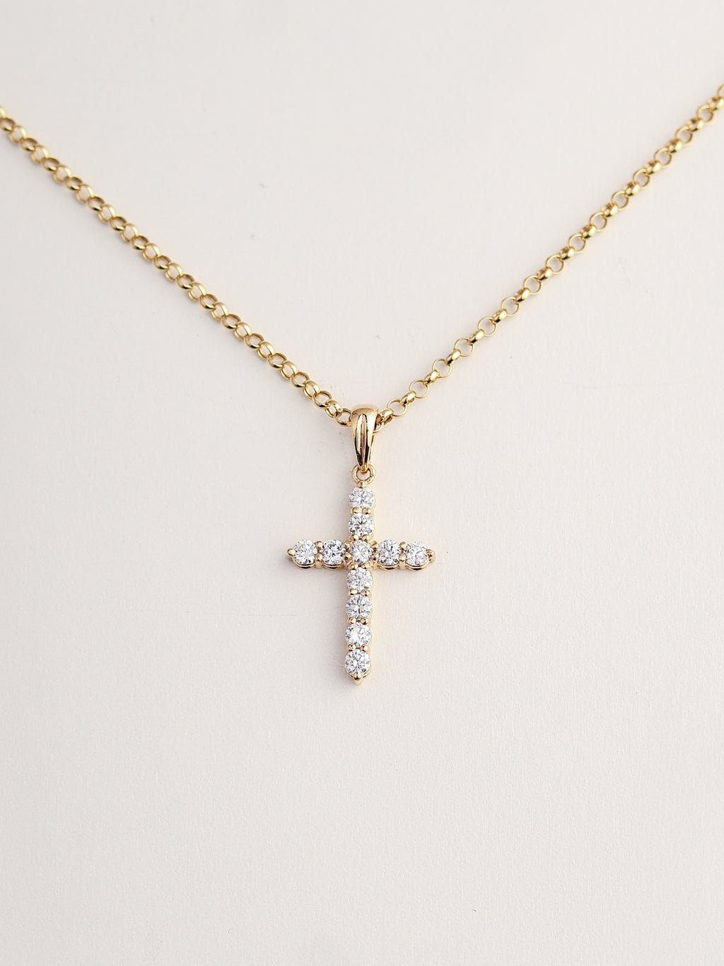 Hope Diamond Cross Pendant