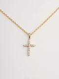 Hope Diamond Cross Pendant