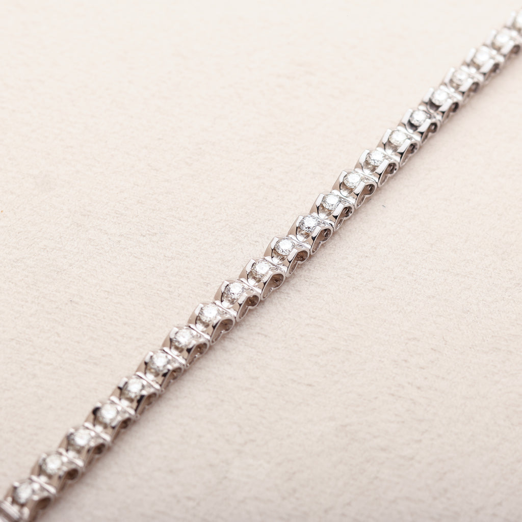Lorelei Heart Tennis Bracelet
