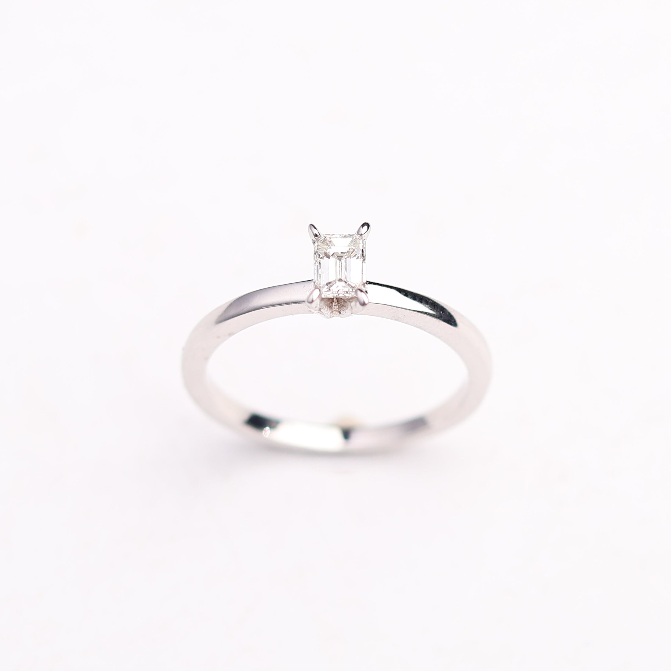 Emerald Cut Solitaire Ring