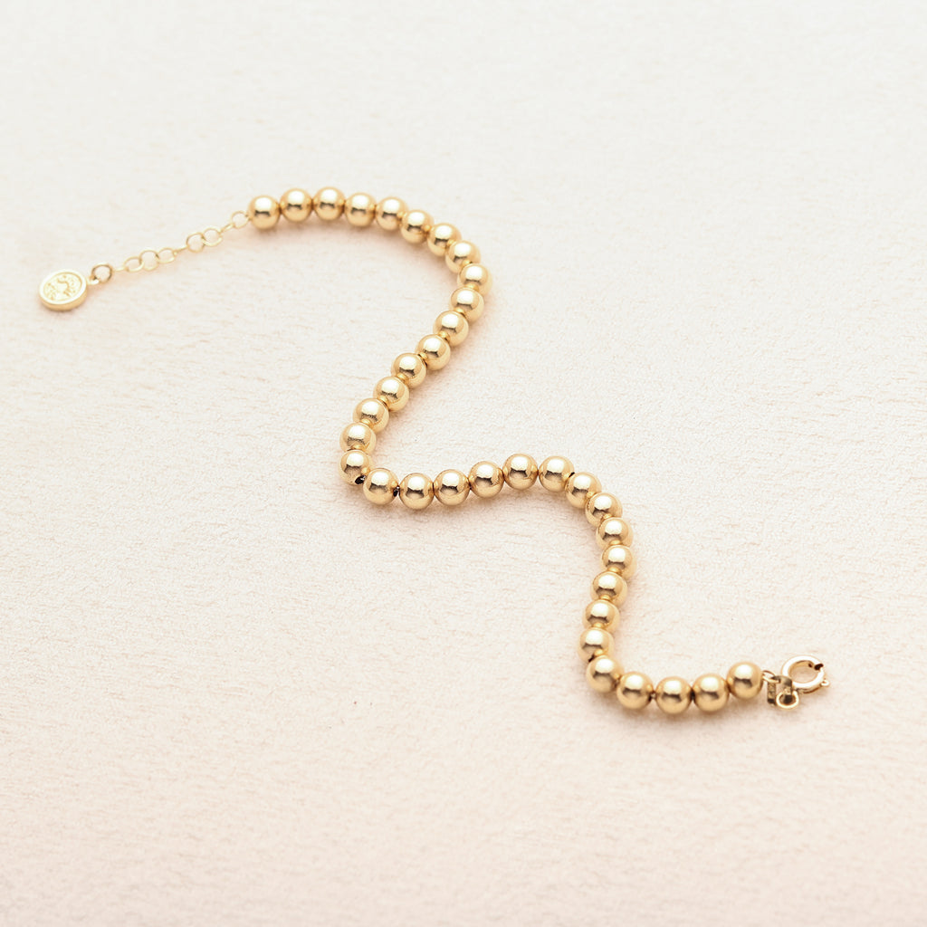Gold Bead Bracelet