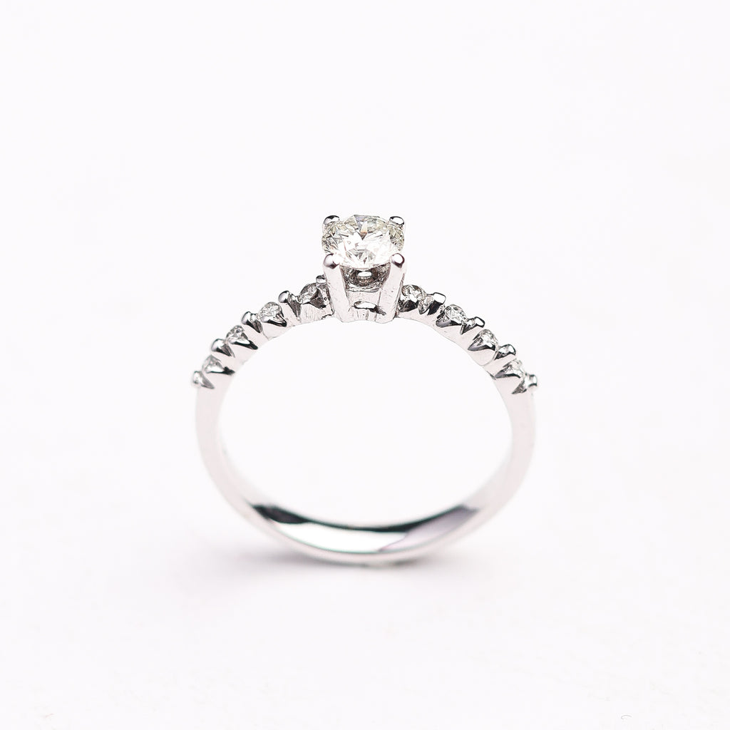 Diamond Accent Solitaire Ring