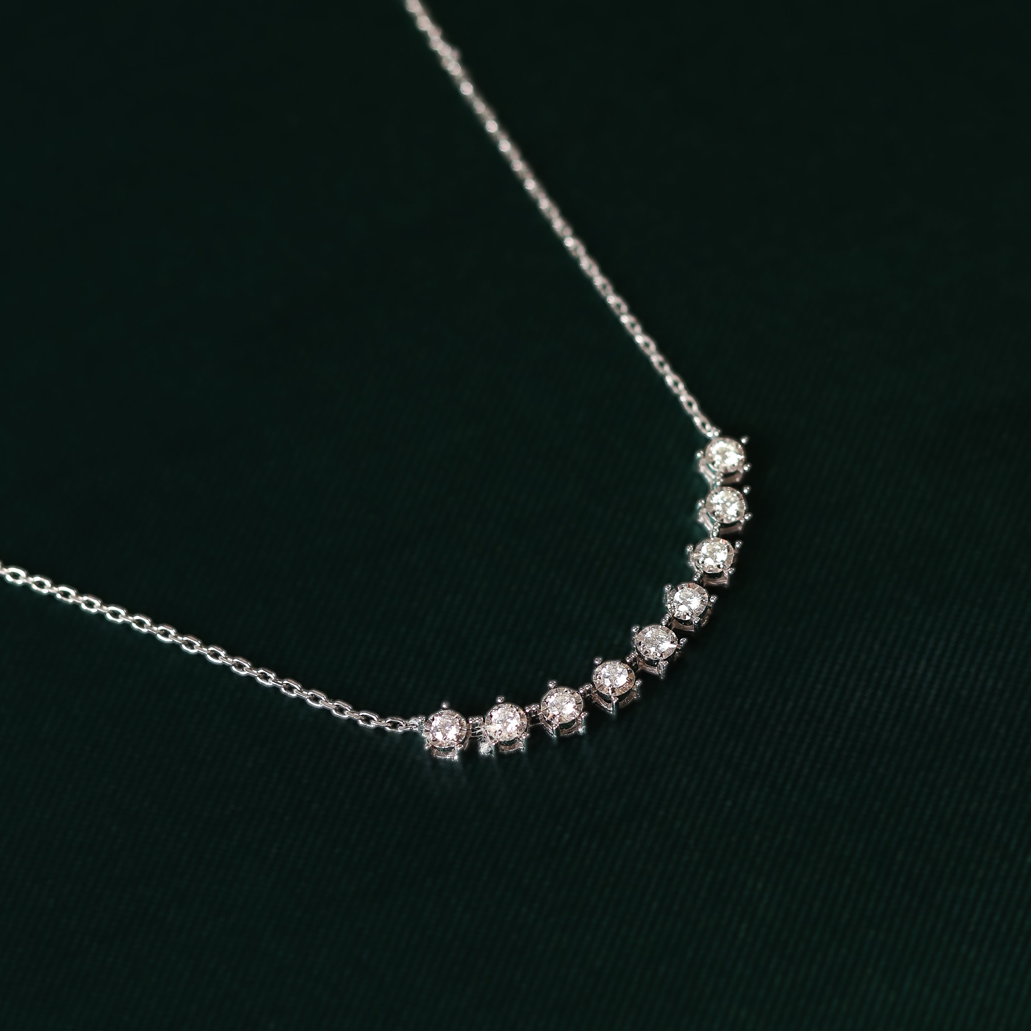 Corelle Crescent Diamond Necklace