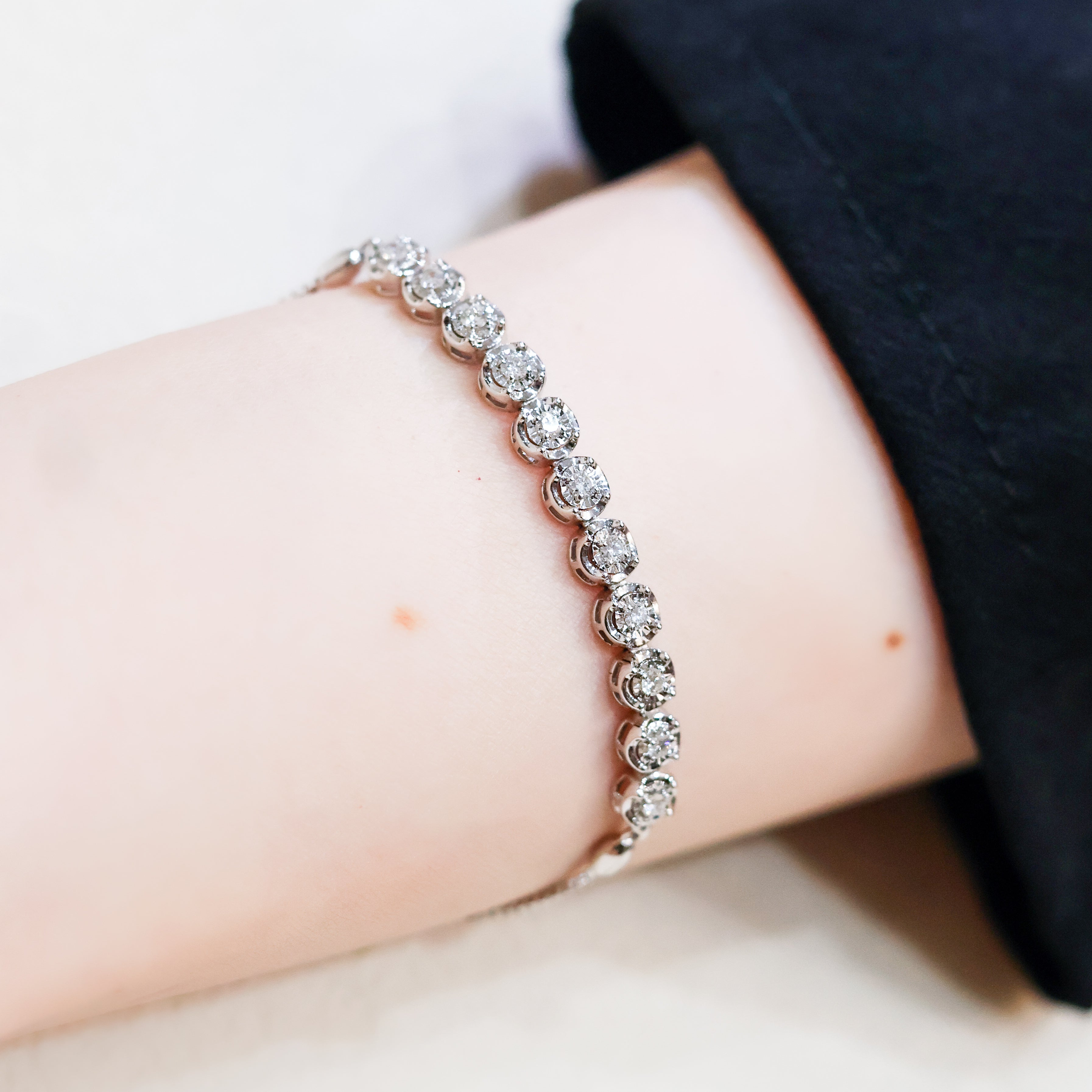 Aura Diamond Slider Bracelet