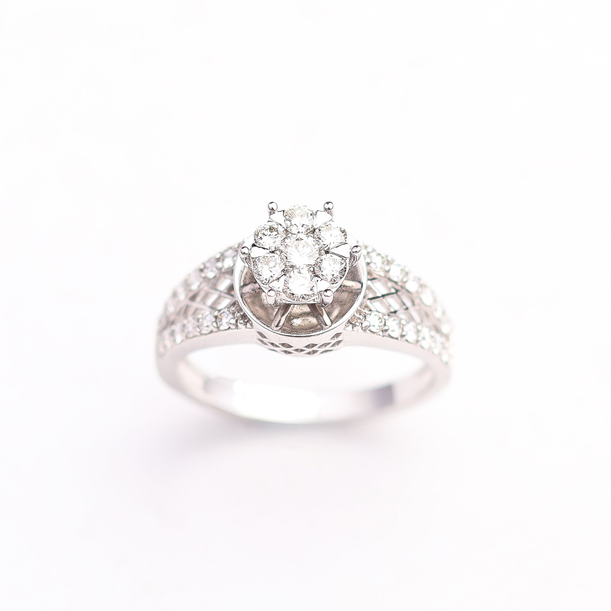 Vintage Diamond Cluster Ring
