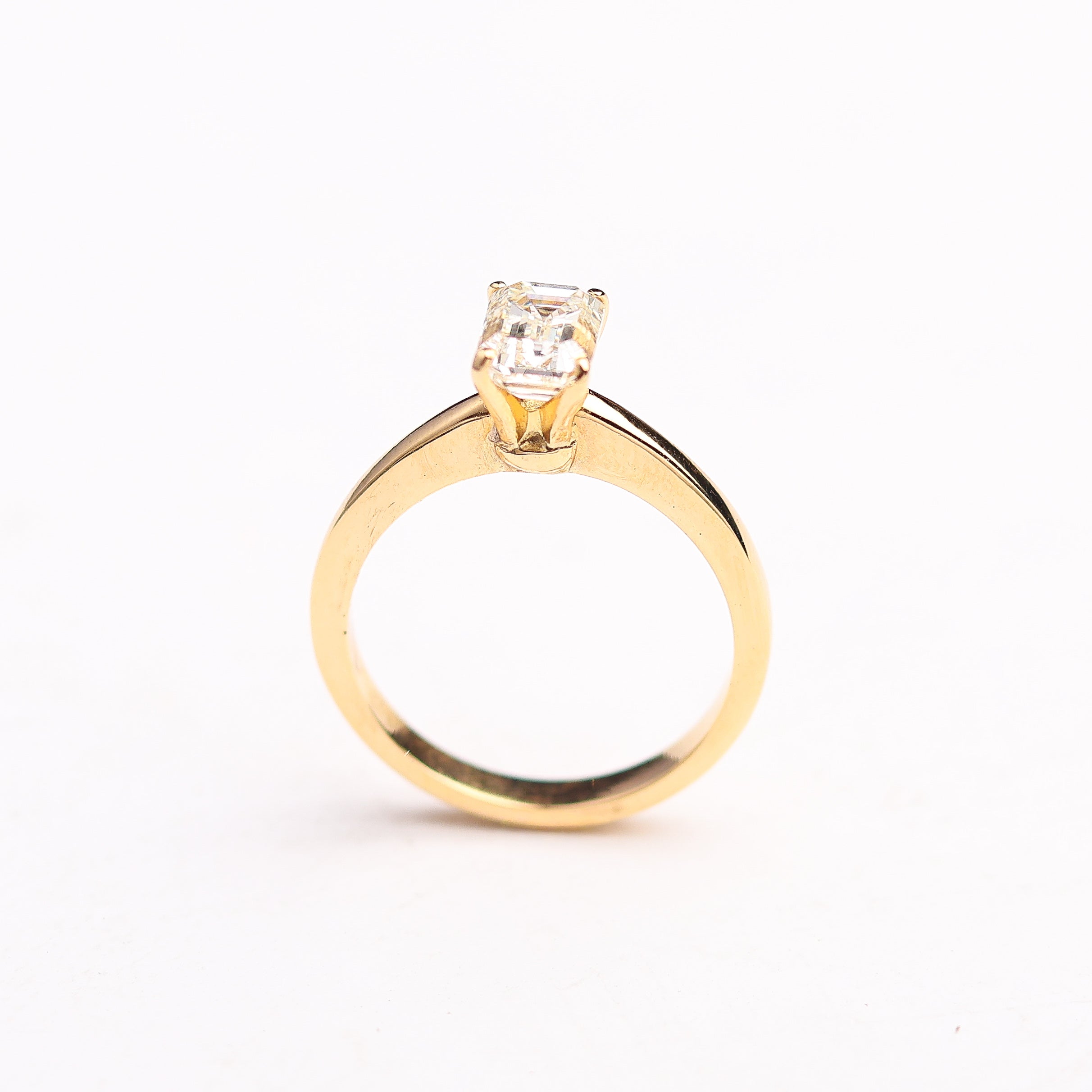 Emerald Cut Solitaire Engagement Ring