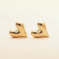 Pillow Heart Clip Earrings
