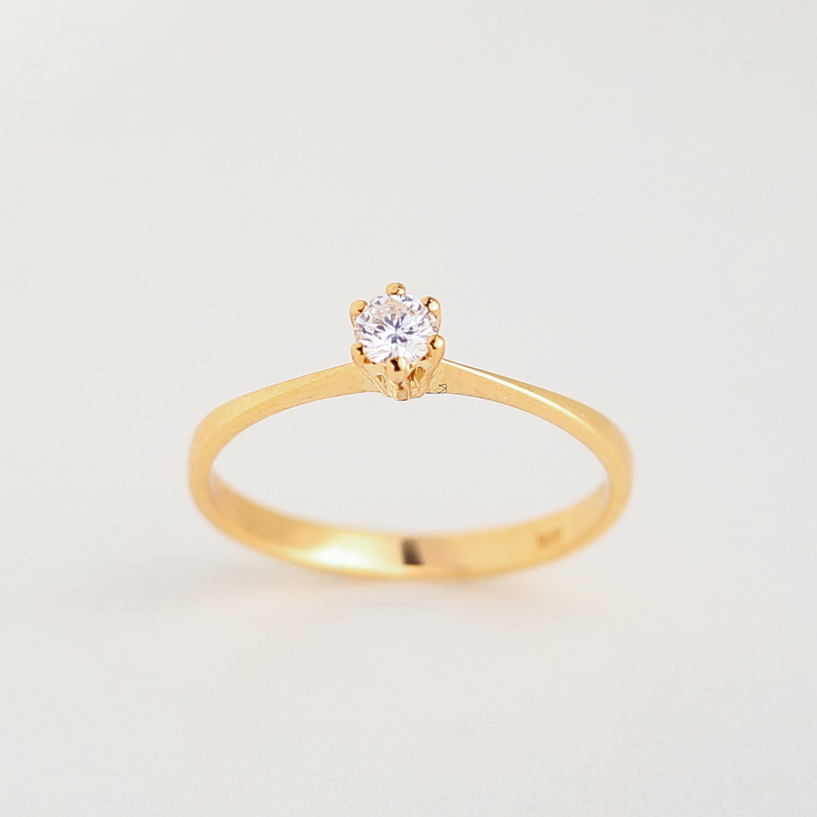 Classic Six-Prong Solitaire Ring