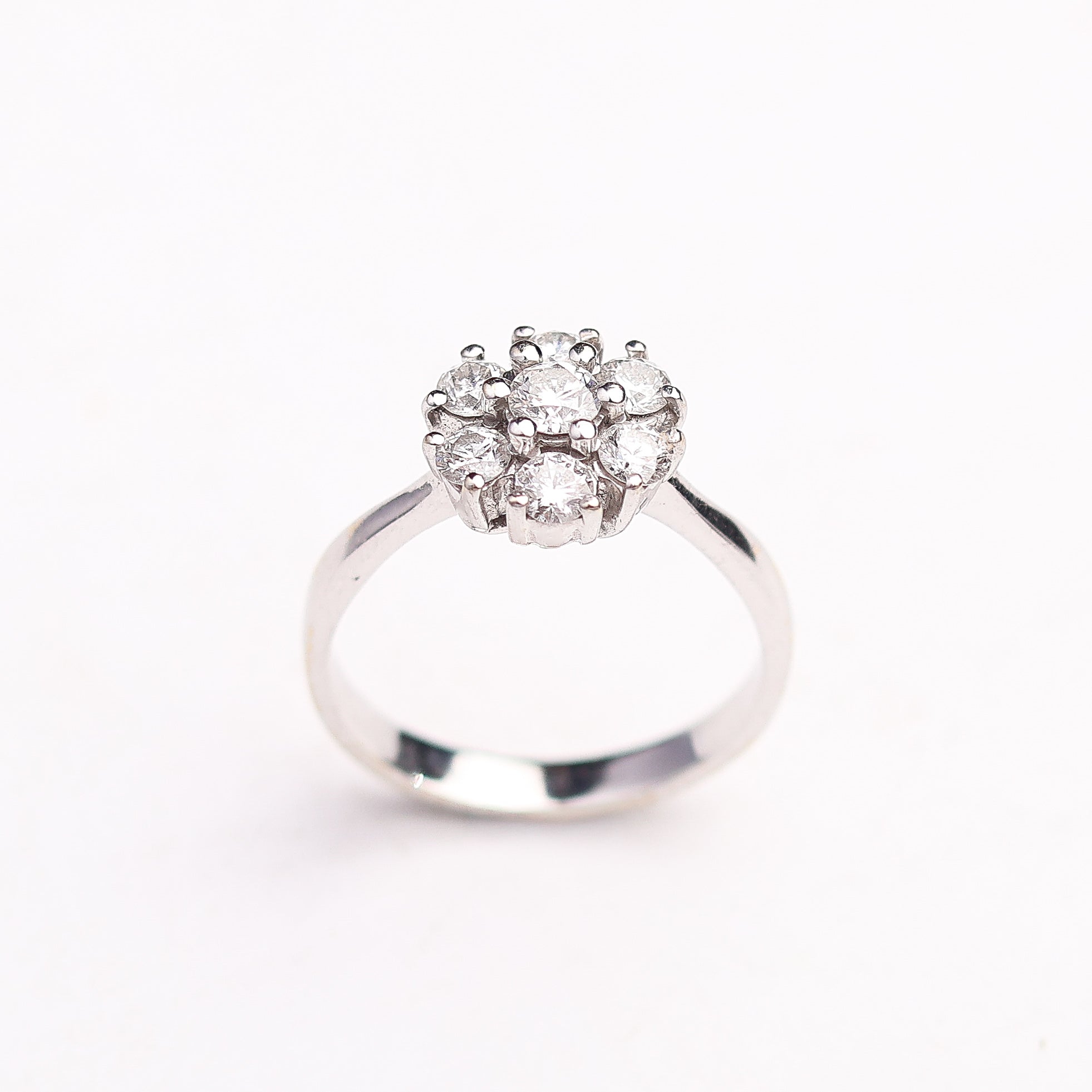 Diamond Cluster Engagement Ring