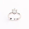 Classic Six-Prong Platinum Solitaire Ring