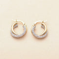 Two-Toned Hoop Earrings