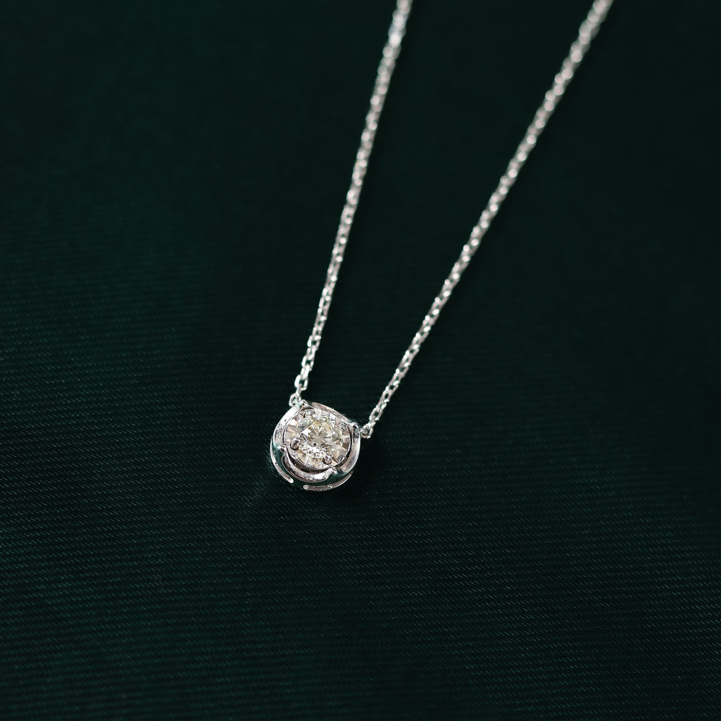 Aura Solitaire Necklace