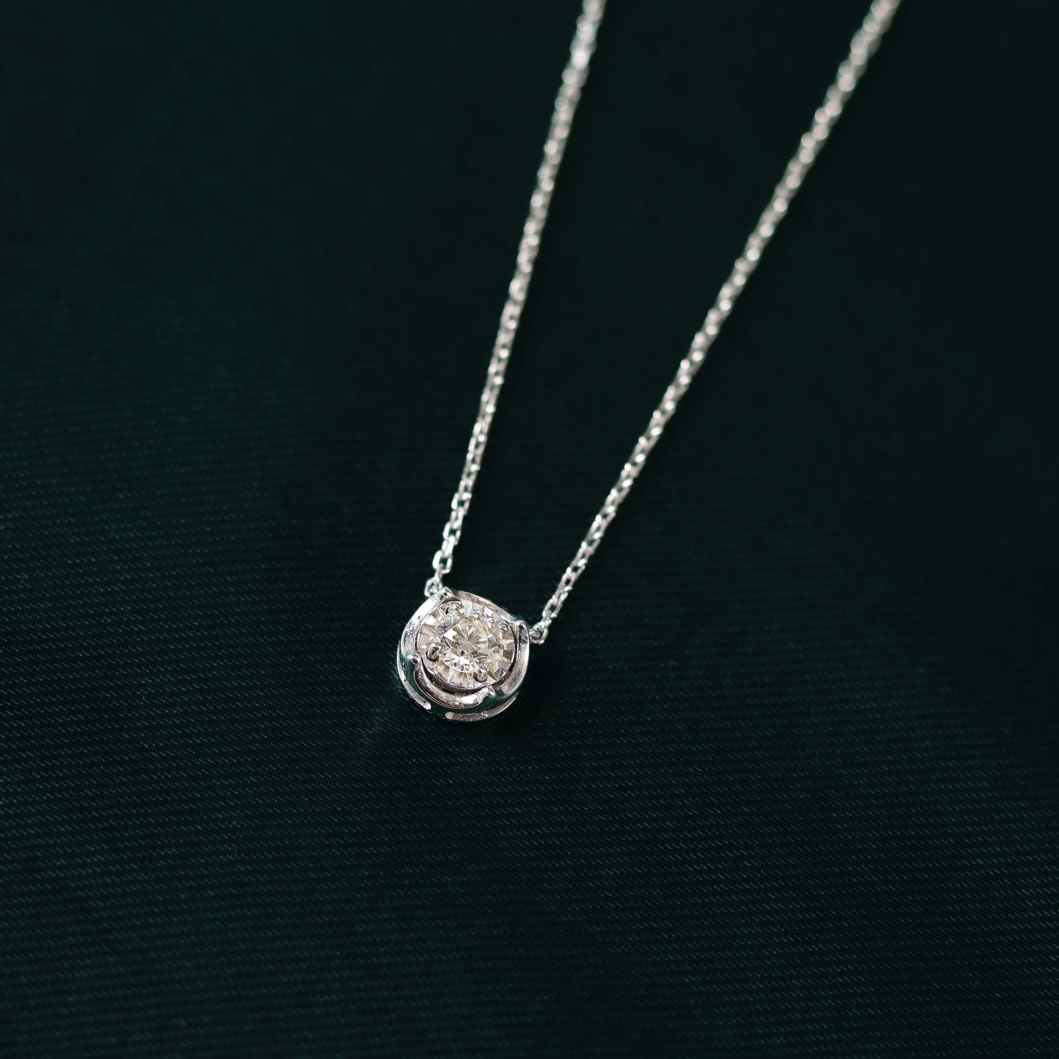 Aura Solitaire Necklace