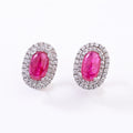 Carmine Clip Earrings