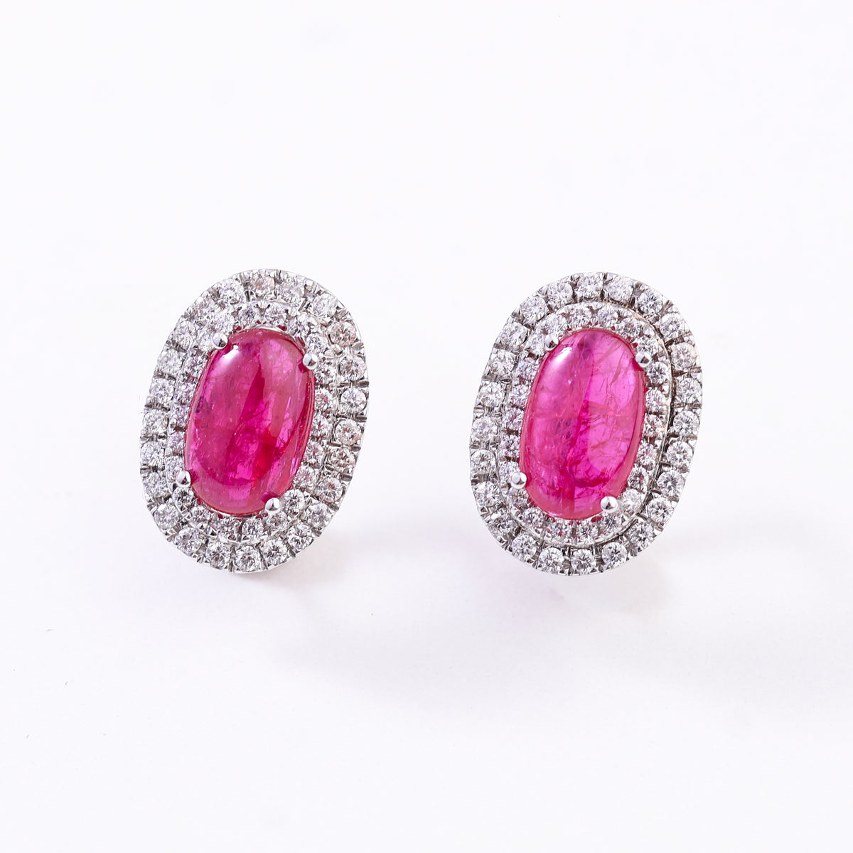 Carmine Clip Earrings