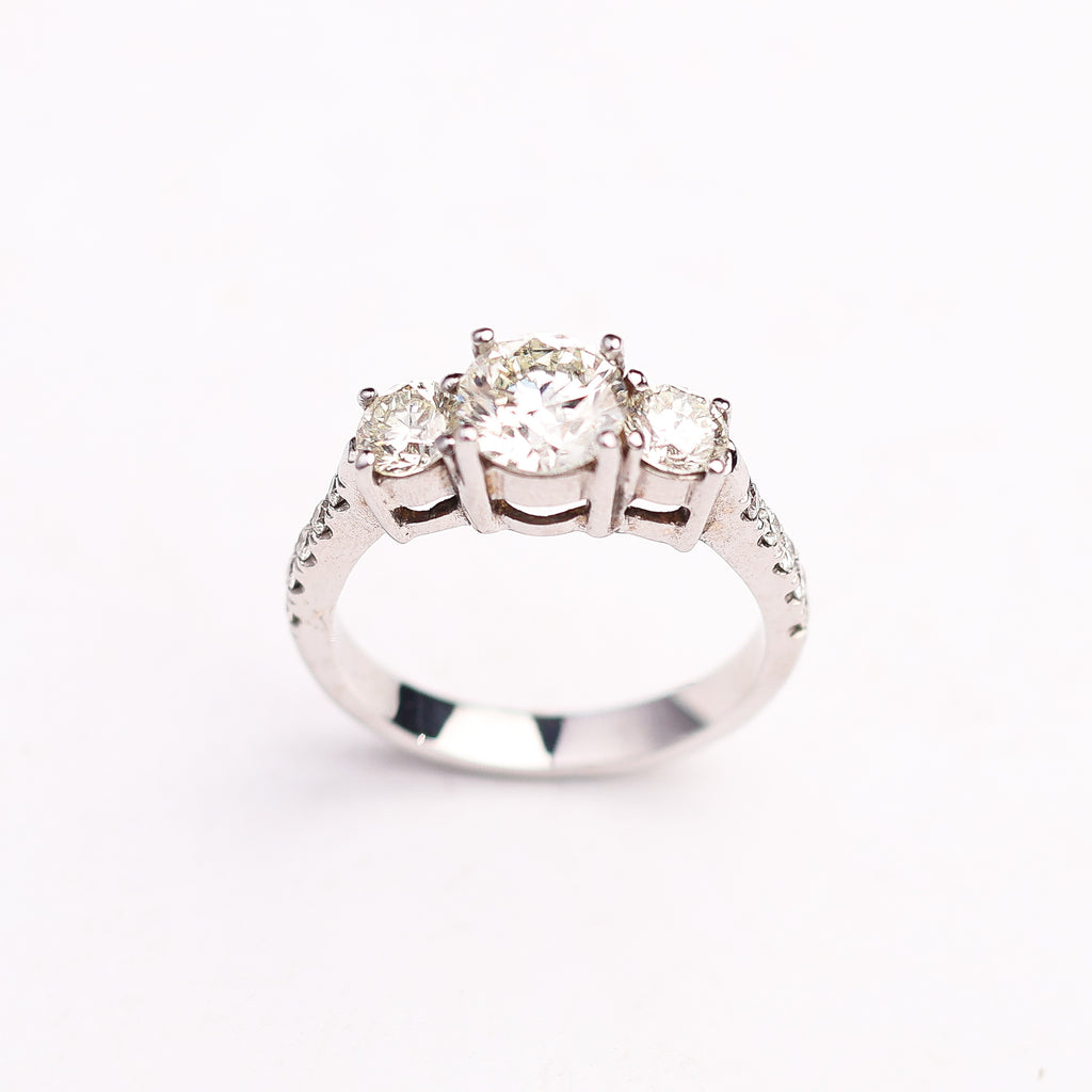 Three-Stone Diamond Ring