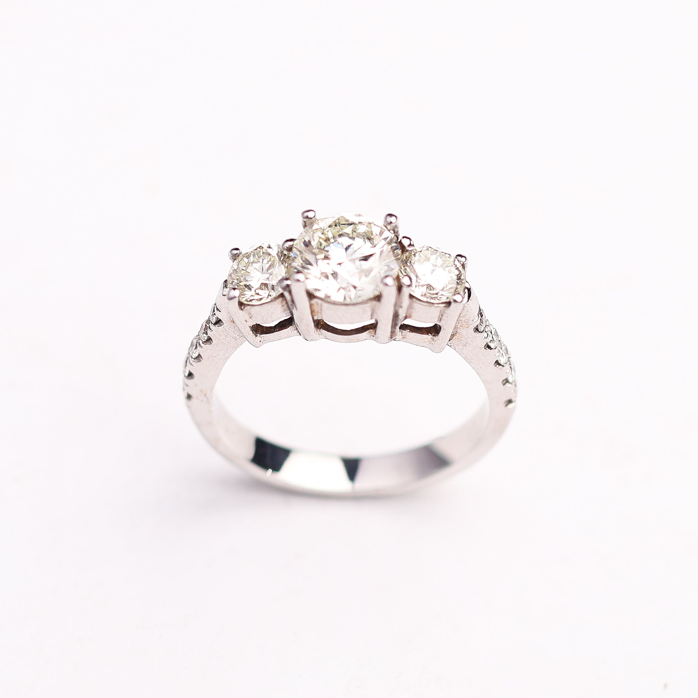 Three-Stone Diamond Ring