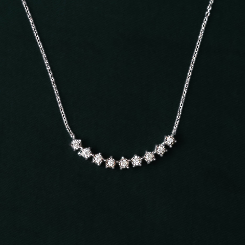 Corelle Crescent Diamond Necklace