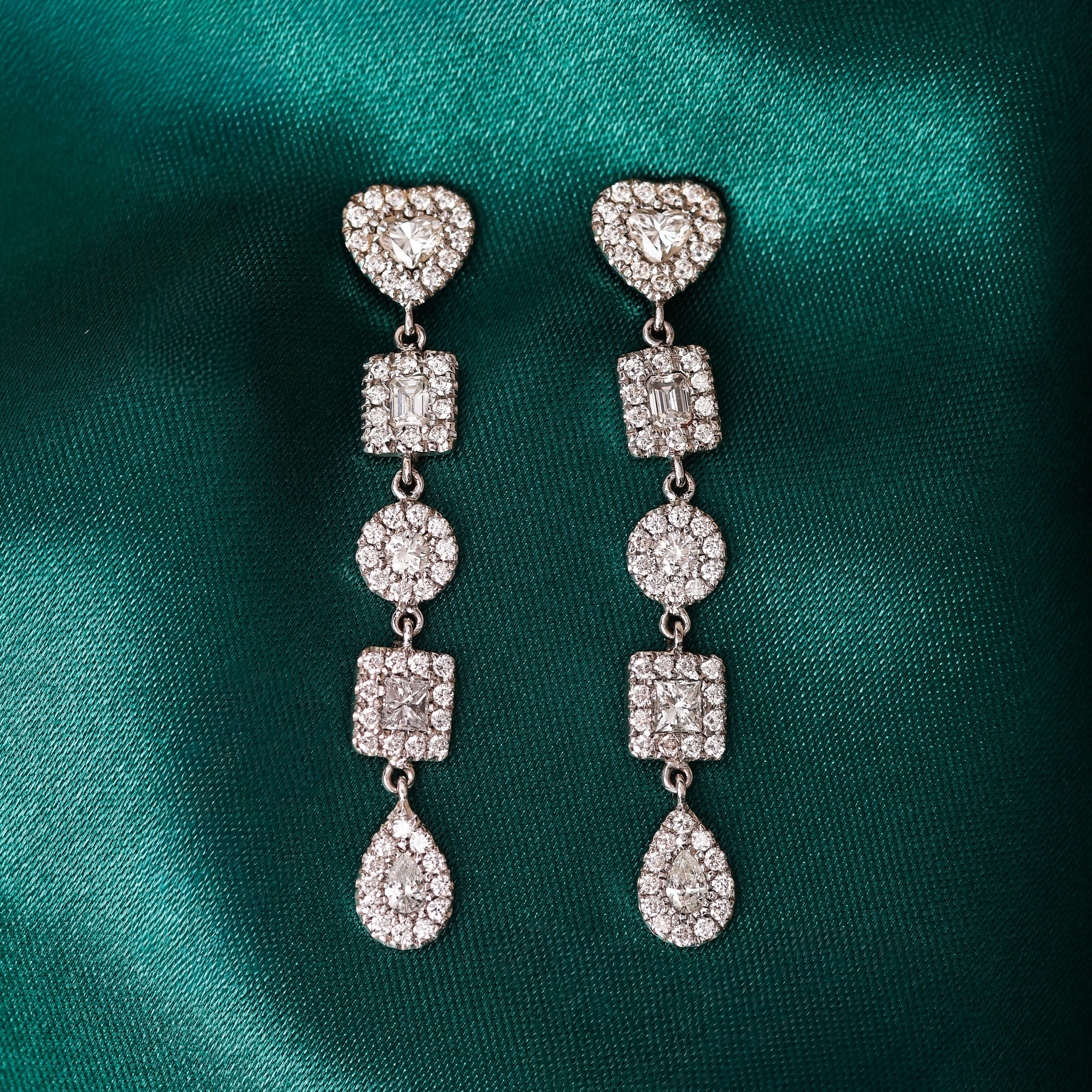 Lenore Multi-Shape Drop Earrings