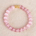 Pi Yao Charm and Pink Agate Bracelet