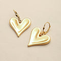 Pillow Heart Drop Earrings