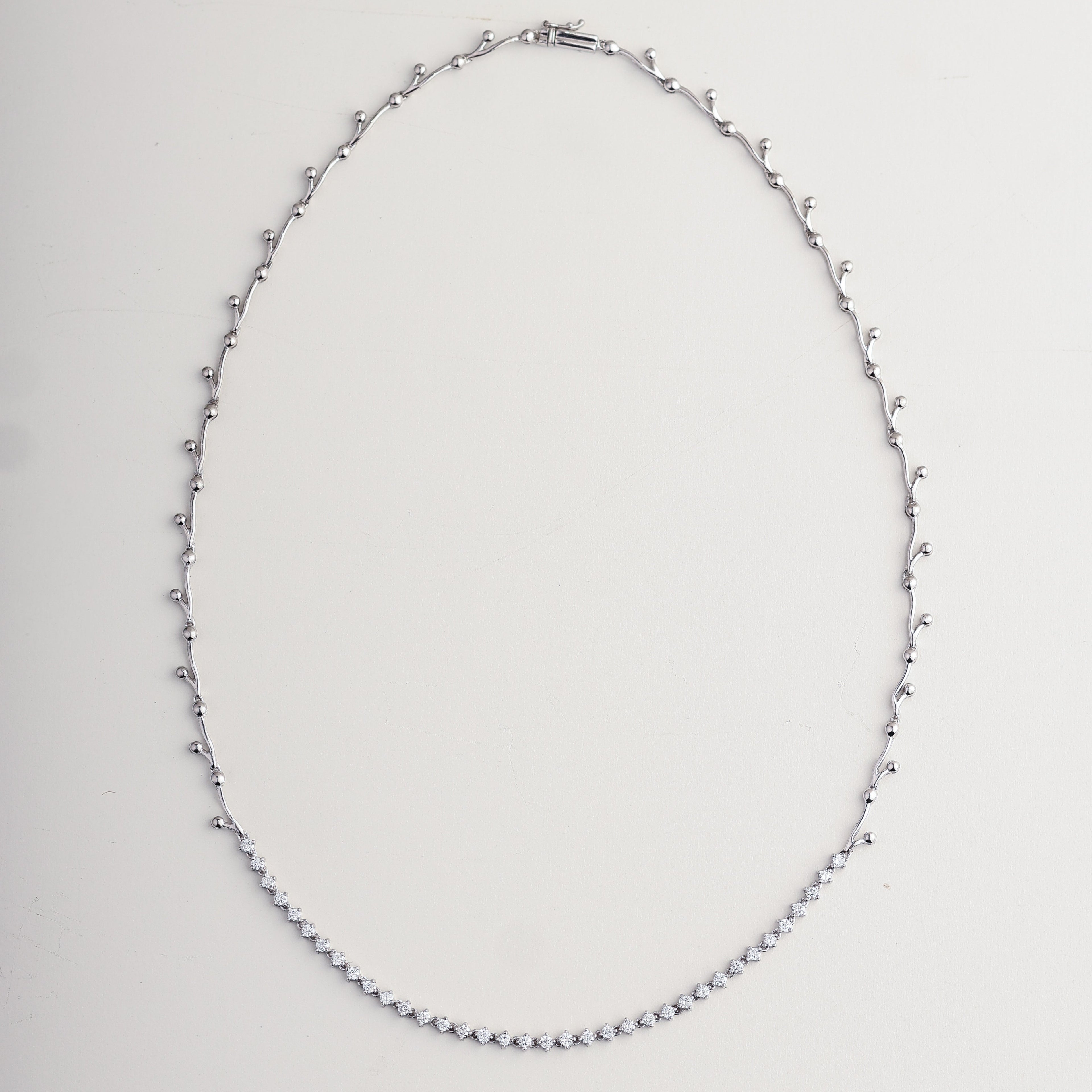 Whisper Half Tennis Necklace
