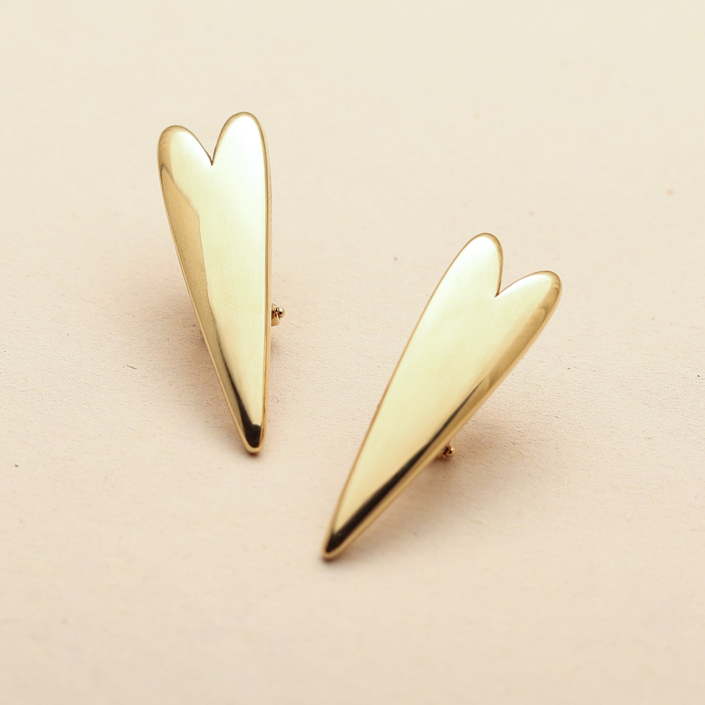 Vela Heart Clip Earrings