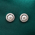 Classic Halo Diamond Stud Earrings