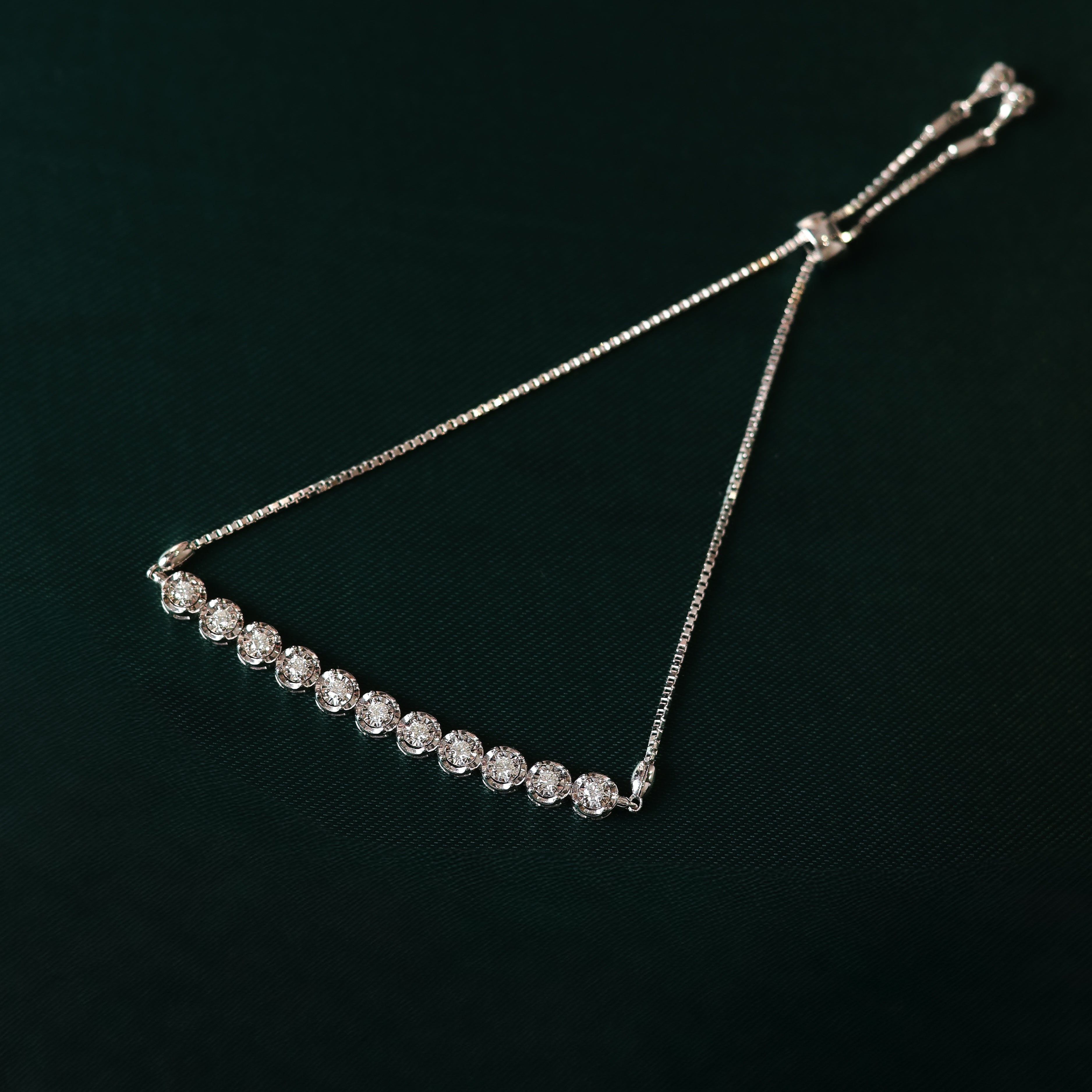 Aura Diamond Slider Bracelet