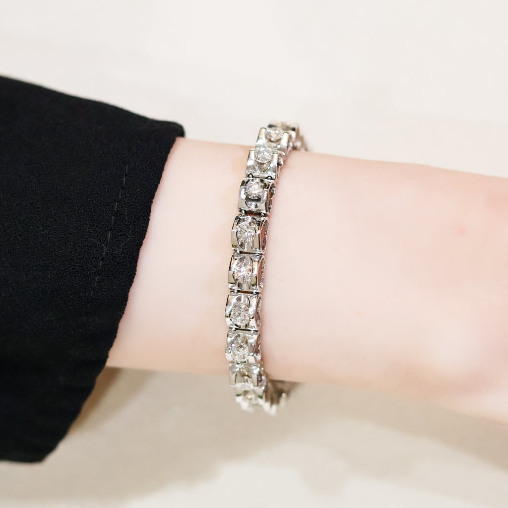 Lorelei Heart Tennis Bracelet