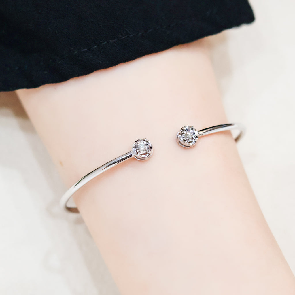 Diamond Duet Bangle