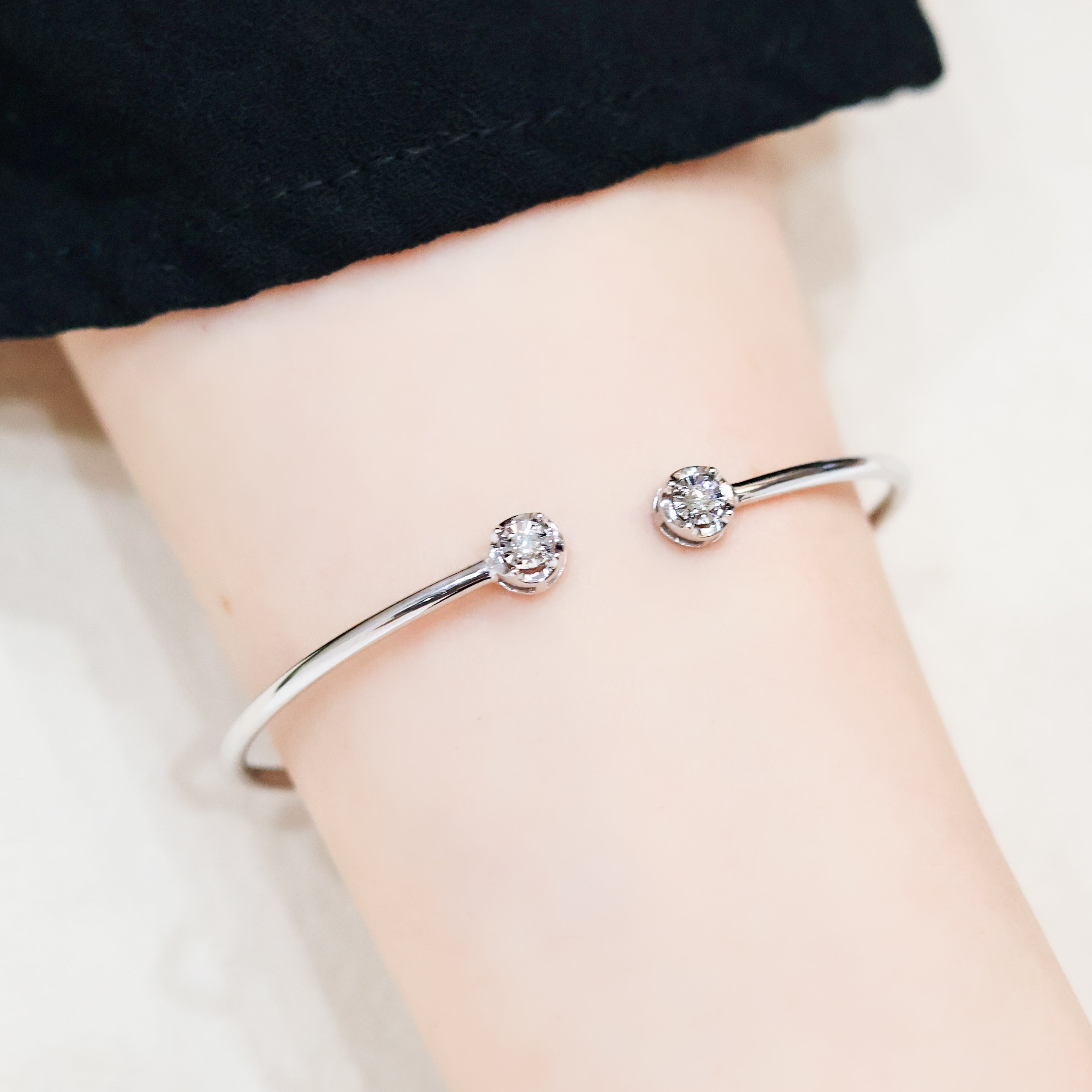 Diamond Duet Bangle